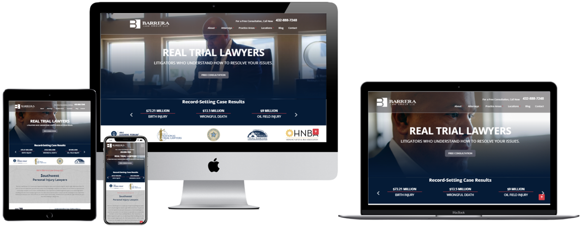 Barrera Law Group LLC Website Design