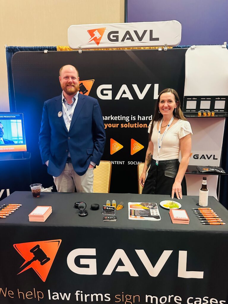 Ryan & Catherine at a conference